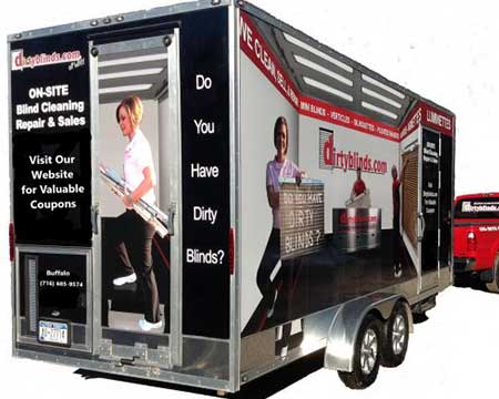 blind cleaning trailer