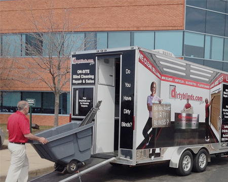 On-Site Cleaning trailer